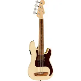 Электроукулеле Fender Fullerton Precision Bass Acoustic-Electric Ukulele Olympic White