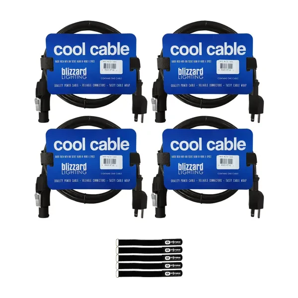 Blizzard Lighting PCT-MAIN-1410 10FT PCT Main Power Cable 4-Pack
