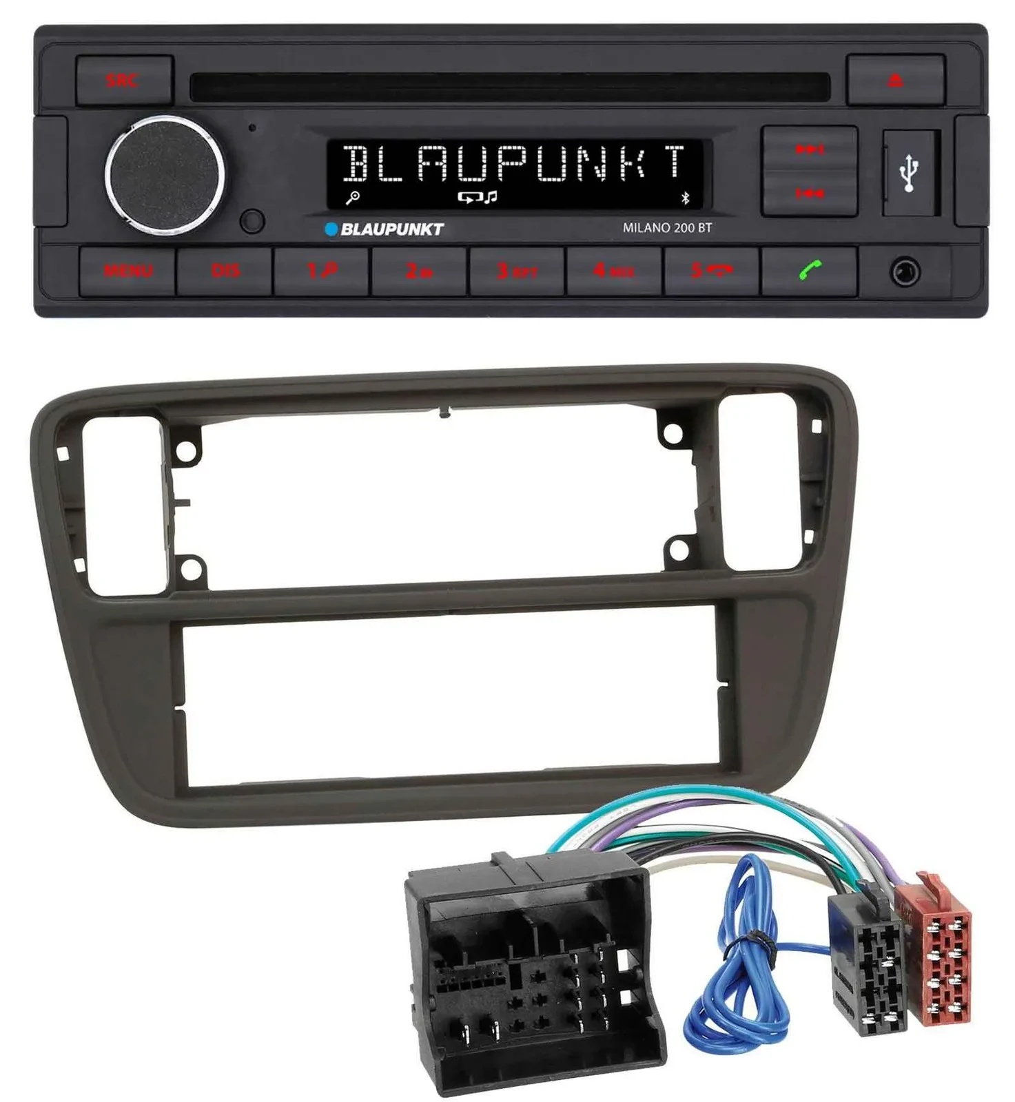 Blaupunkt MP3 USB CD Bluetooth AUX Autoradio für Seat Mii (ab 2011)