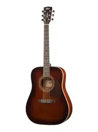 Акустическая гитара Cort Earth70 Dreadnought Brown Burst с чехлом