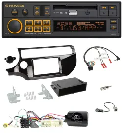 Автомагнитола для Kia Rio UB (2017–2023) Pioneer DAB, USB, Bluetooth, поддержка управления на руле