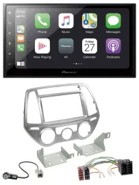 Pioneer MP3 Bluetooth DAB 2DIN USB Autoradio für Hyundai i20 12-14 man. Klima