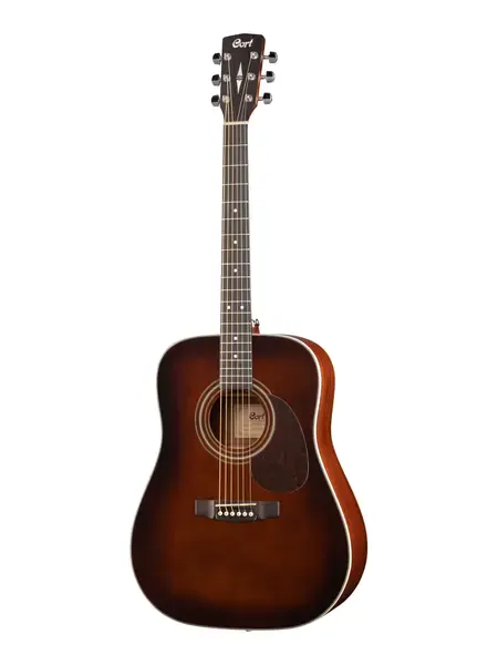 Акустическая гитара Cort Earth70 Dreadnought Brown Burst с чехлом