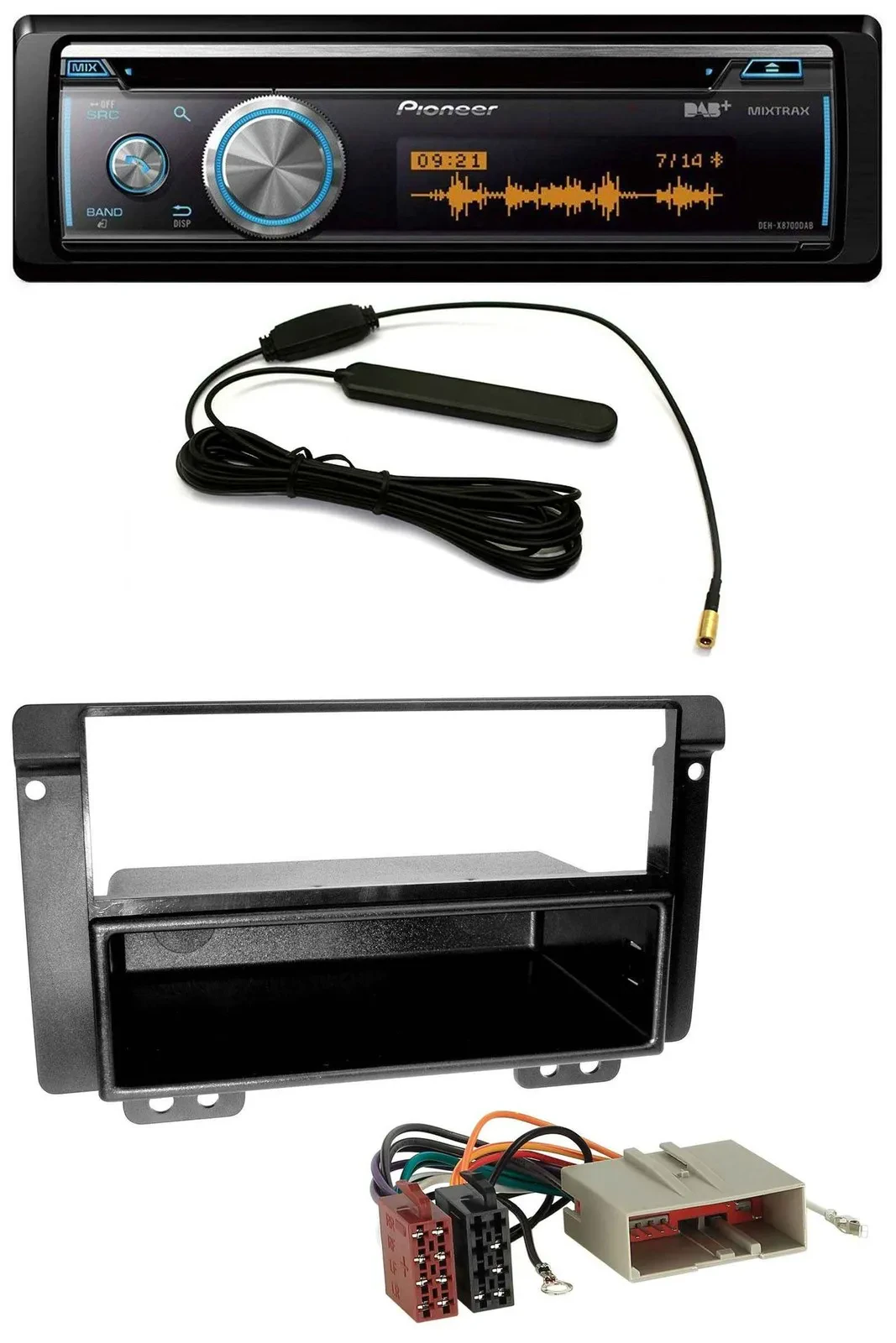 Pioneer CD USB Bluetooth DAB MP3 Autoradio für Landrover Freelander 2004-2007