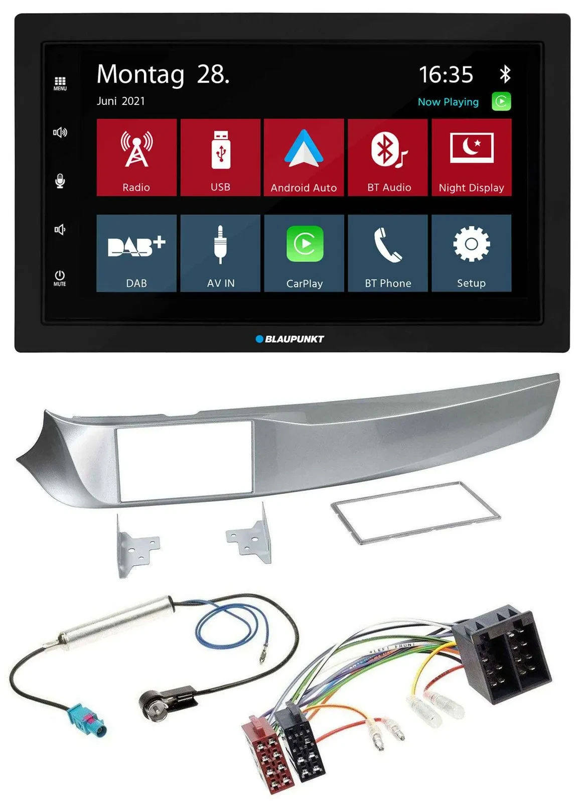 Автомагнитола Blaupunkt 2DIN, MP3, Bluetooth, DAB, USB для Alfa Giulietta 05/2010–10/201