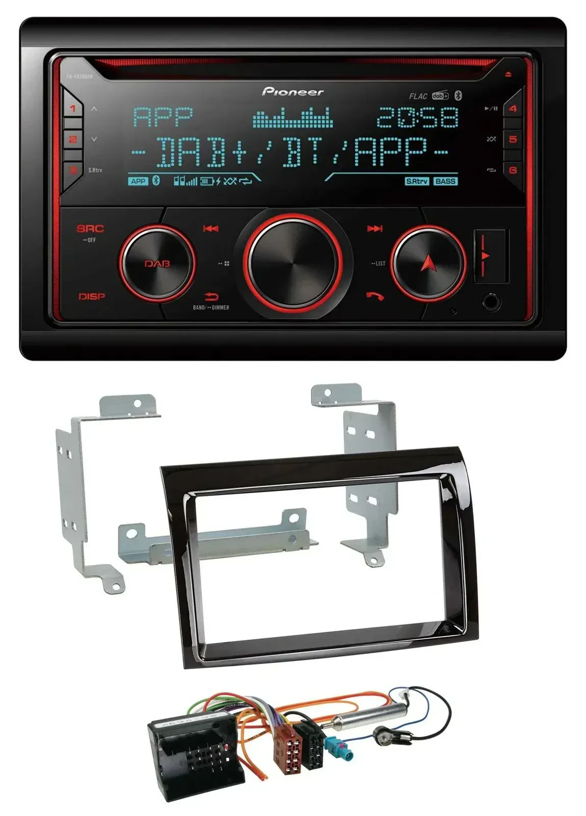 Автомагнитола для Citroen Jumper 2006–2011 Pioneer 2DIN, DAB, MP3, Bluetooth, USB, CD