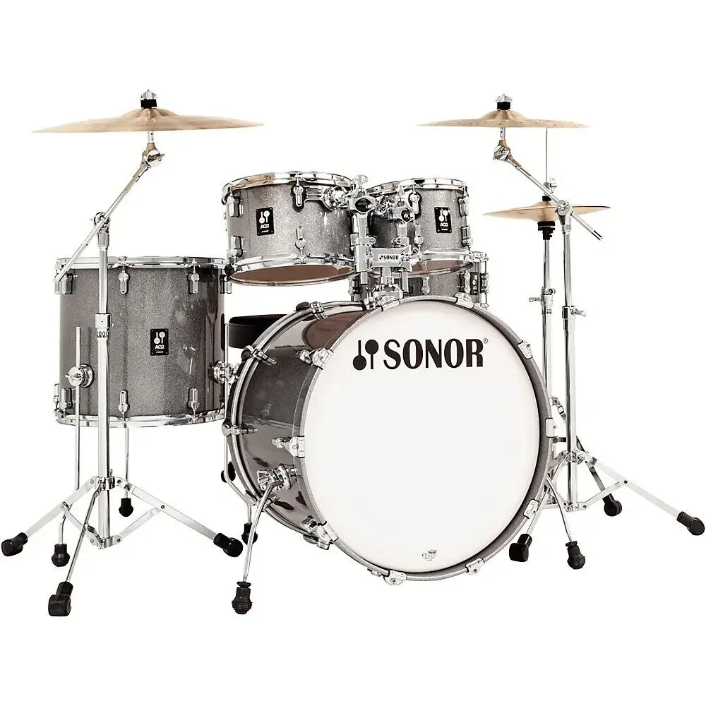Ударная установка акустическая SONOR AQ2 Stage (набор, 5 шт.) 22x17.5", 10x7", 12x8", 16x15", 14x6", клён, цвет Titanium Quartz
