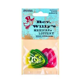 Медиаторы Dunlop Rev. Willy's Mexican Lottery RWP01XH, 6 штук, 1.2 мм