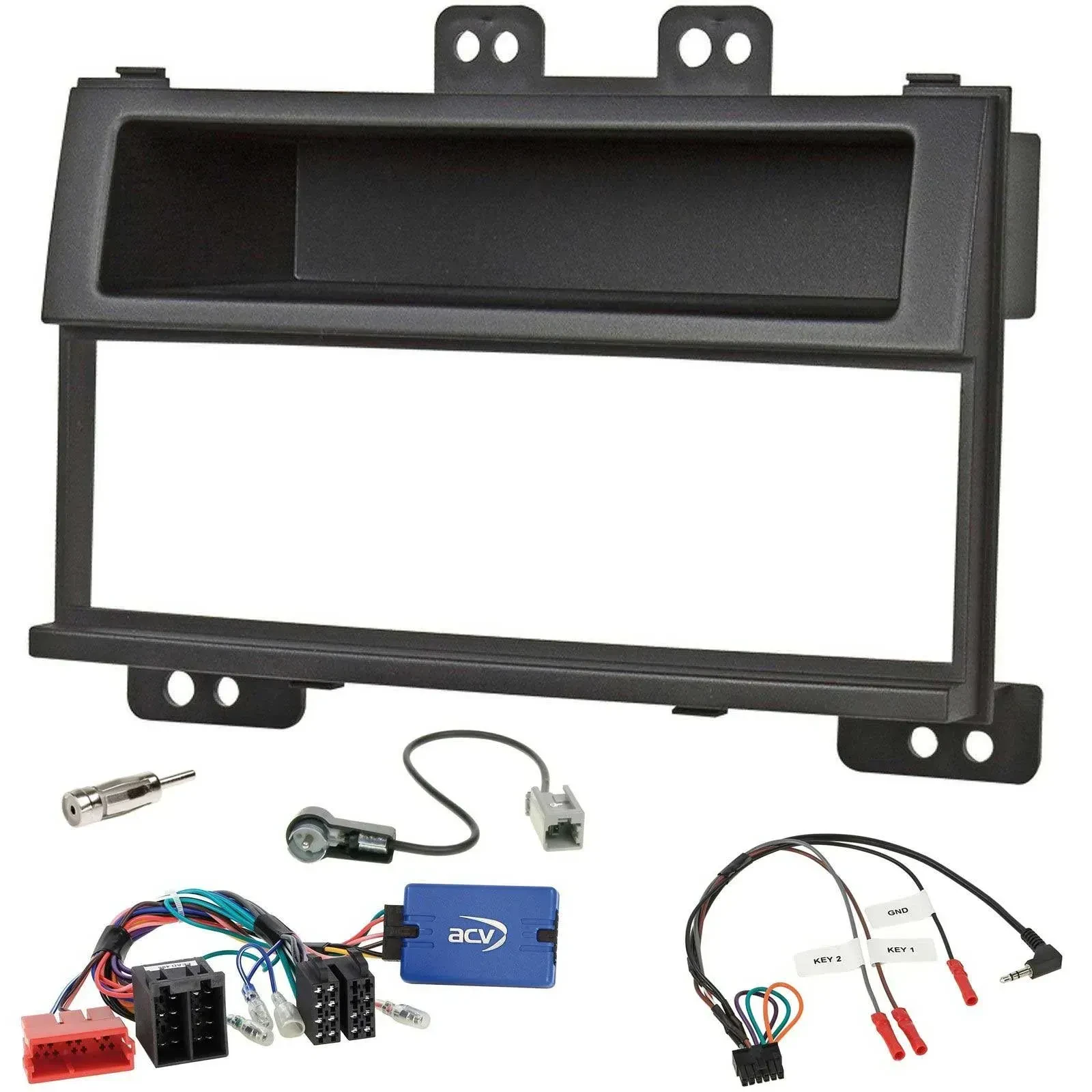 Einbauset Lenkradadapter DIN Autoradio für Hyundai i20 ISO 2009-11 schwarz