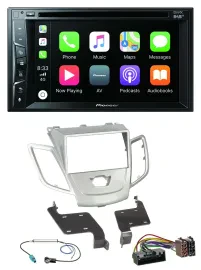 Pioneer MP3 USB DVD Bluetooth DAB 2DIN Autoradio für Ford Fiesta 2010-2017 silbe