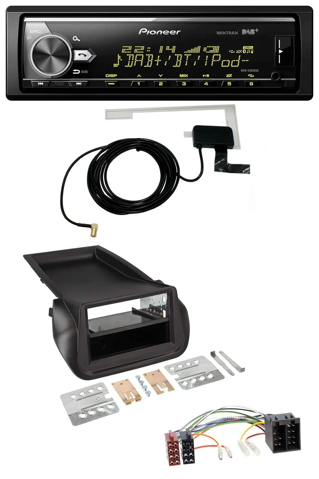 Автомагнитола для FIAT Fiorino (с 2008) Pioneer Bluetooth DAB USB MP3