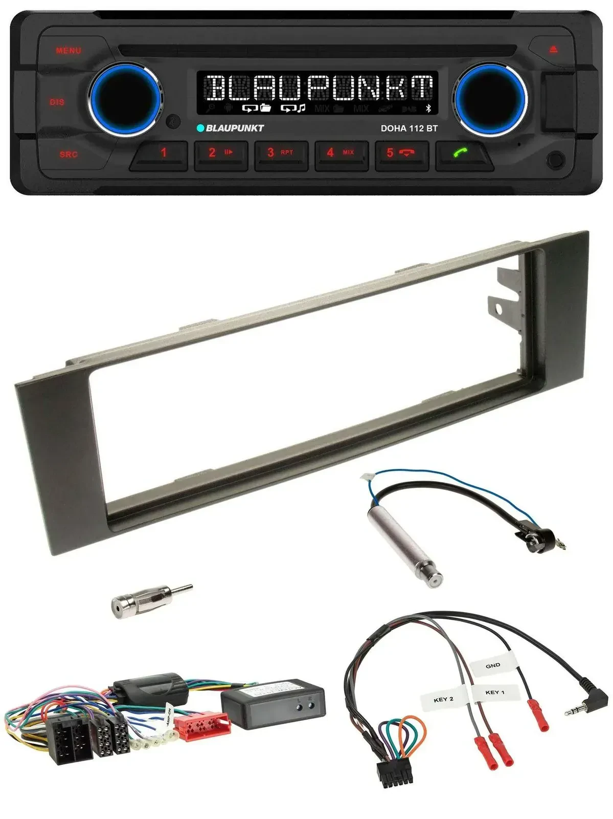 Blaupunkt Lenkrad MP3 CD Bluetooth USB Autoradio für Audi A3 03-06 Teilsystemada