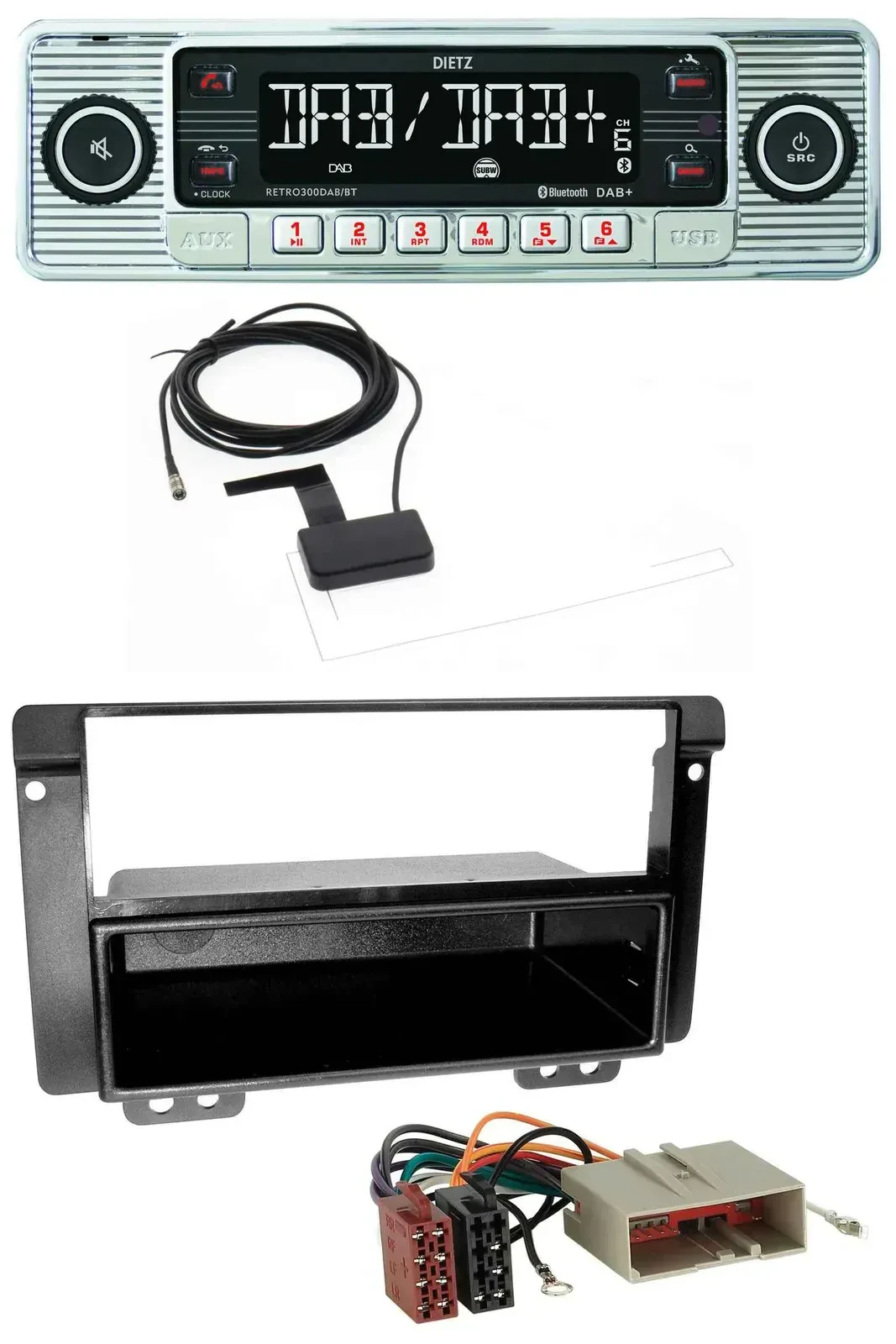 Dietz Bluetooth USB MP3 DAB Autoradio für Landrover Freelander 2004-2007