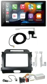 Автомагнитола для Kia Sportage 3 (2010–2015) Pioneer 2DIN USB Bluetooth DAB с навигацией и поддержкой кнопок на руле