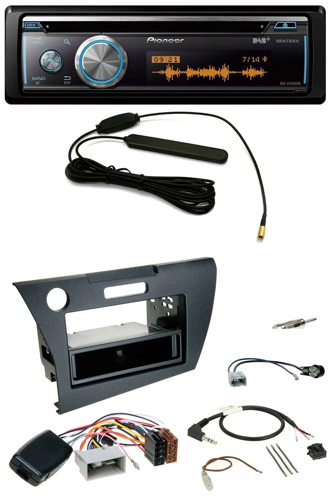 Автомагнитола Pioneer CD USB Bluetooth DAB для Honda CR-Z (2010–2013)