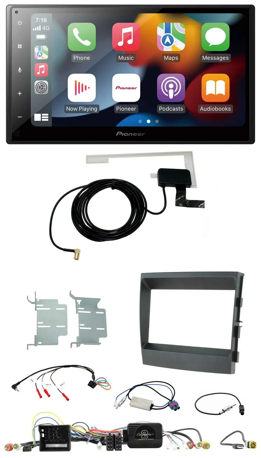 Pioneer Lenkrad USB Bluetooth DAB 2DIN Autoradio für Porsche Panamera 2009-2016