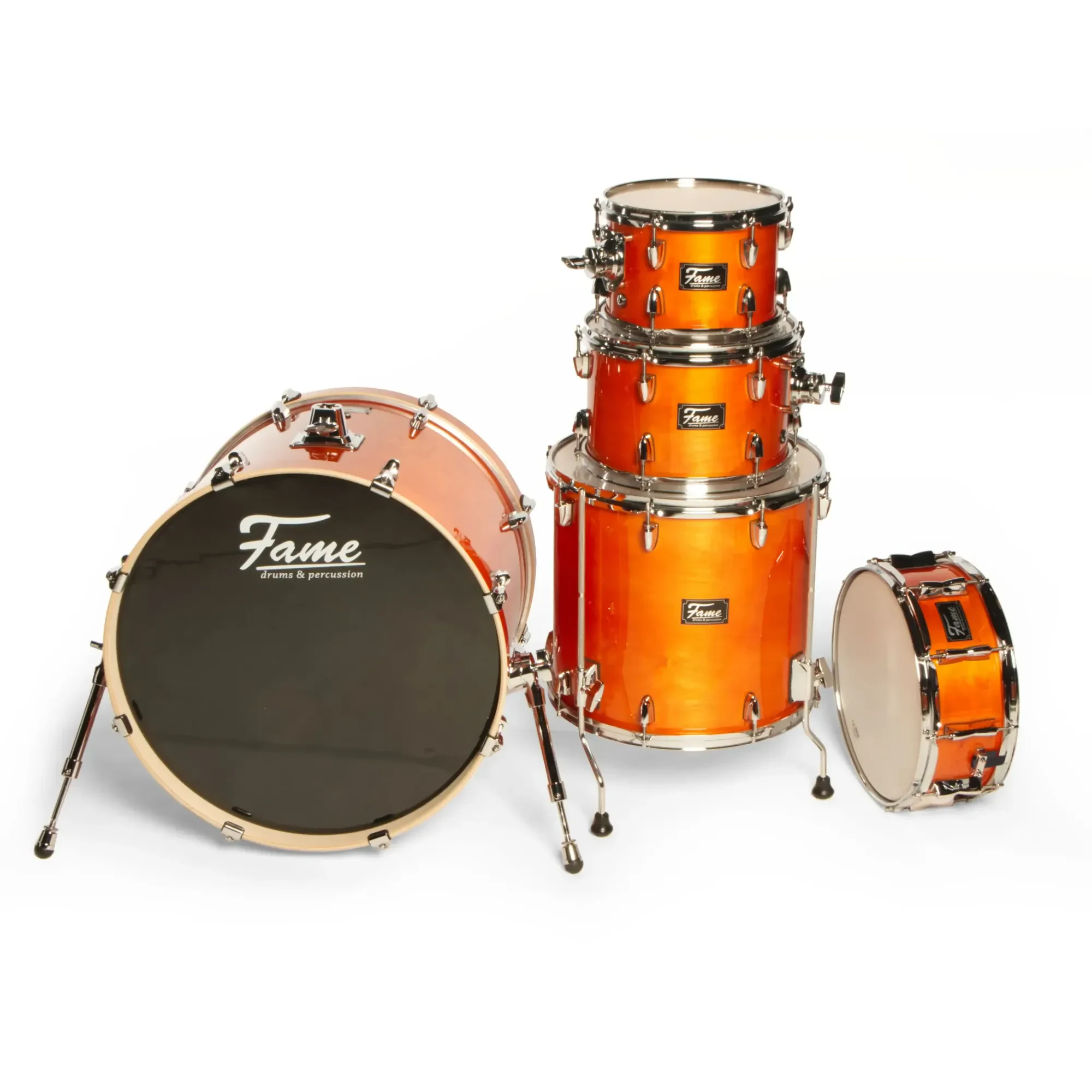 Ударная установка акустическая Fame Audio DRU0040735-000 Stage Rock Satin Amber