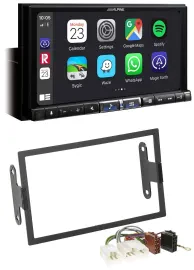 Alpine 2DIN DAB USB MP3 Bluetooth Autoradio für Nissan Pathfinder Quest Sentra I