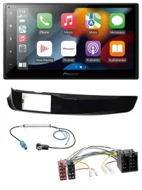 Автомагнитола Pioneer 2DIN, DAB, Bluetooth, USB, MP3 для Alfa Romeo Giulietta, чёрный глянцевый