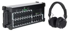 Mackie DL32SE 32-Channel Digital Rack Mixer/Interface+Audio Technica Headphones