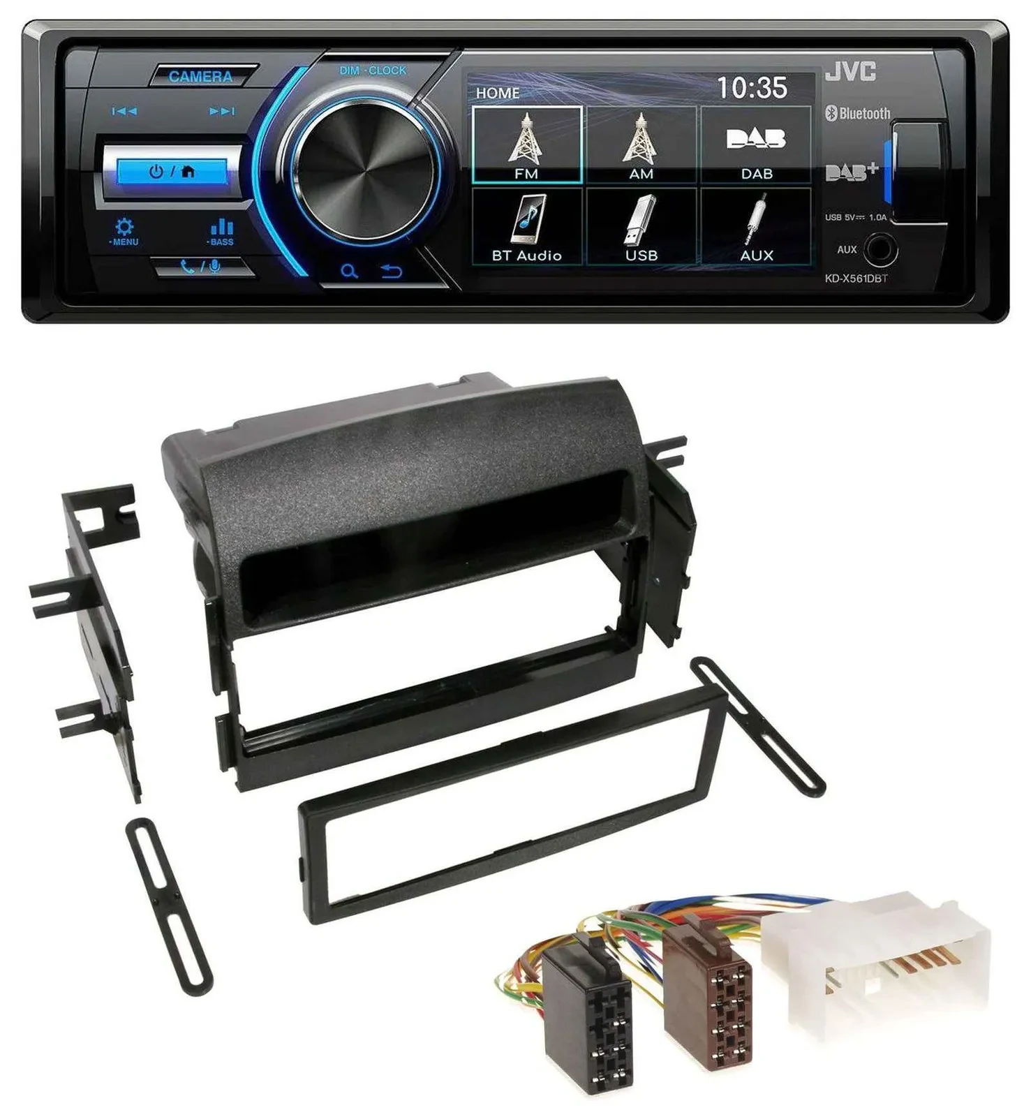 JVC Bluetooth MP3 USB DAB Autoradio für Hyundai Sonata (NF, 2005-2008)