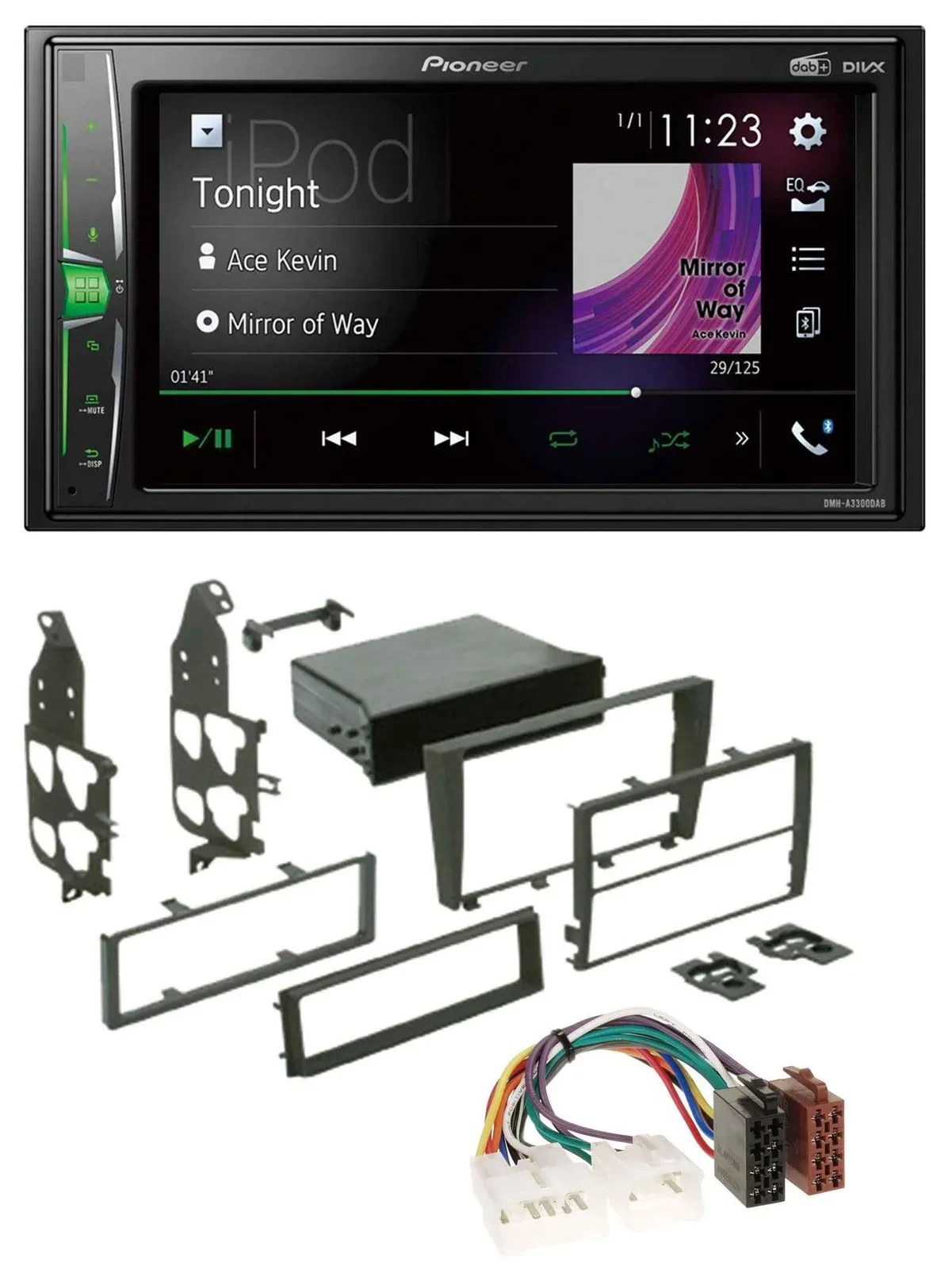 Pioneer 2DIN MP3 DAB USB Bluetooth Autoradio für Lexus IS 300 (2001-2005)