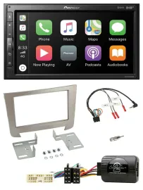 Pioneer USB Lenkrad DAB 2DIN Bluetooth Autoradio für SSangYong Rexton Telefontas