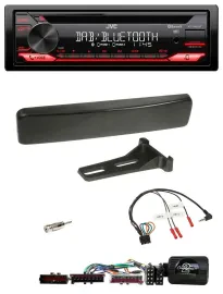 JVC CD DAB USB Bluetooth Lenkrad Autoradio für Ford Focus Mondeo schwarz