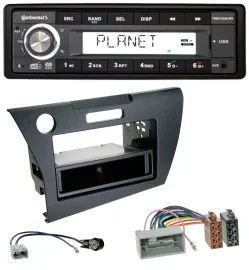Continental USB 1DIN AUX DAB MP3 Autoradio für Honda CR-Z (ZF1, ab 2010)