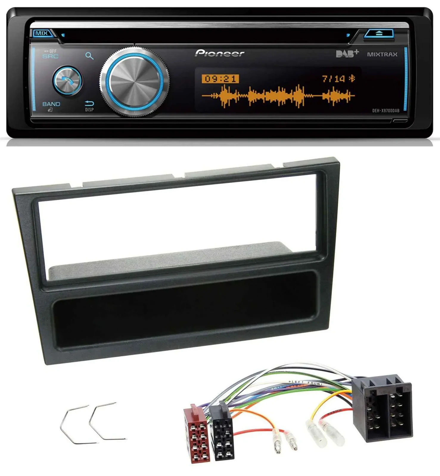 Pioneer MP3 DAB USB CD Bluetooth Autoradio für Opel Agila Combo Vivaro Corsa C O