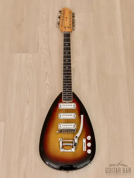 Электрогитара Vox Mark XII 12 String Electric Guitar Teardrop Italy 1960s w/ Case