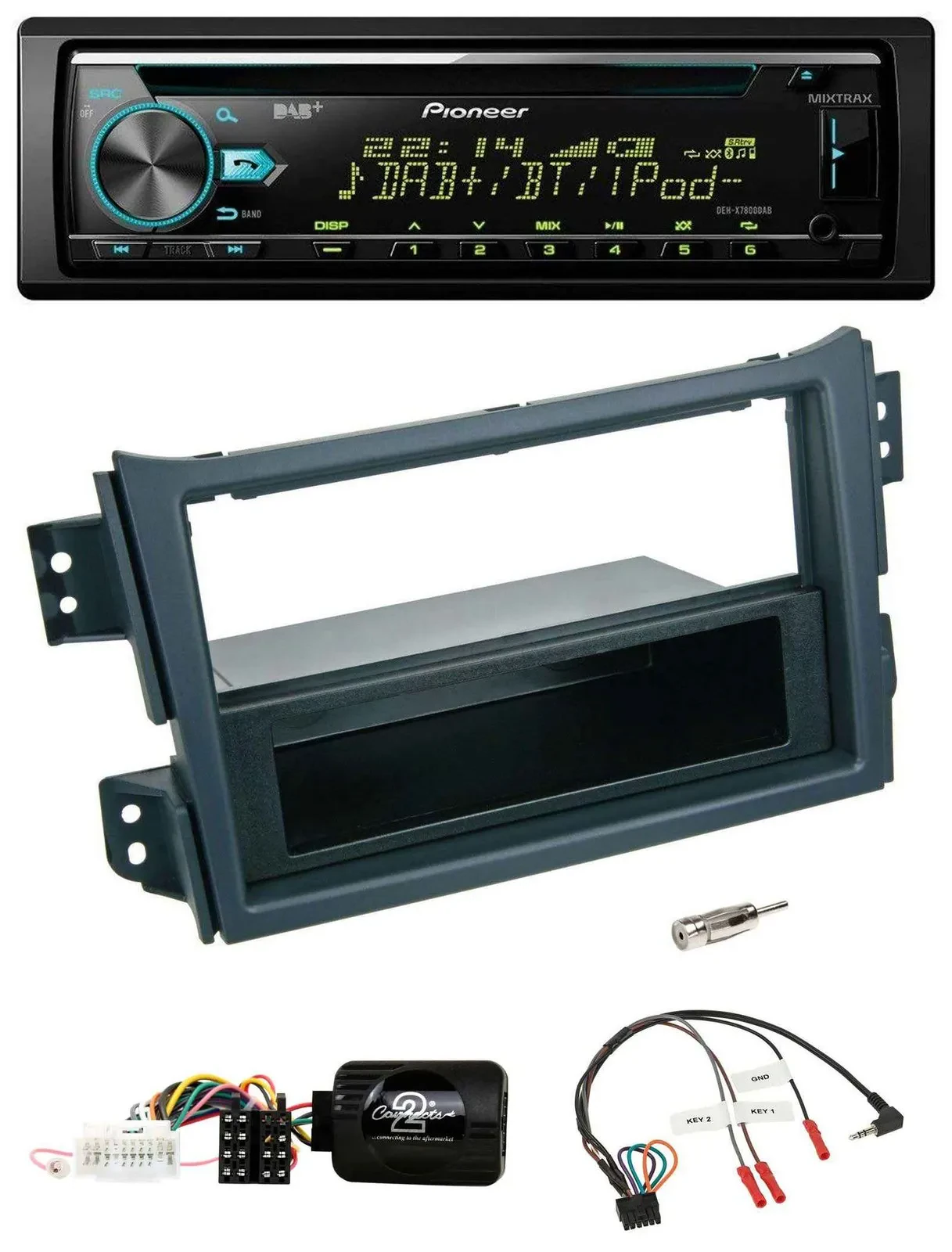 Pioneer DAB Lenkrad CD USB Bluetooth Autoradio für Opel Agila B Suzuki Splash 20