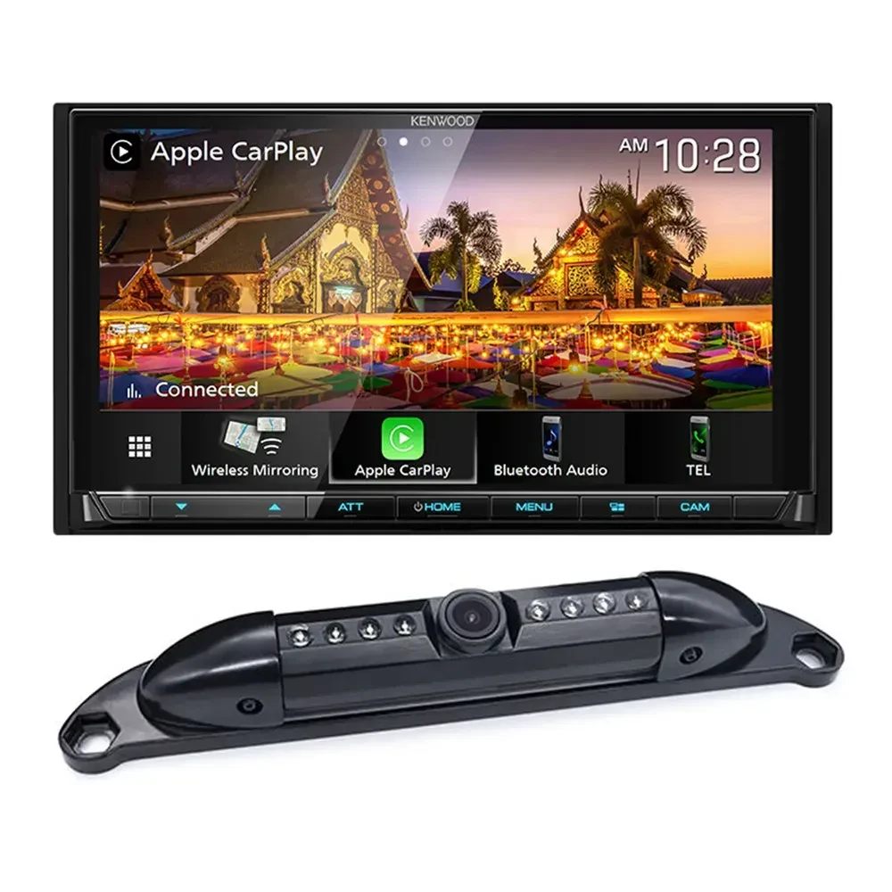 Автомагнитола Kenwood DMX958XR 6.8" с CarPlay и камерой BARCAM221