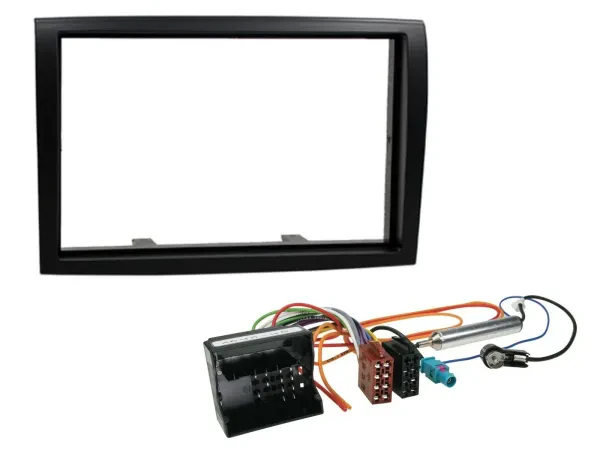 Einbauset Doppel DIN Autoradio für Citroen Jumper 06-11 schwarz