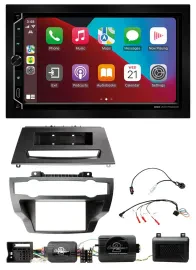 ESX 2DIN DAB USB Lenkrad Bluetooth Autoradio für BMW X5 X6 07-13 E70 E71 ohne Ve