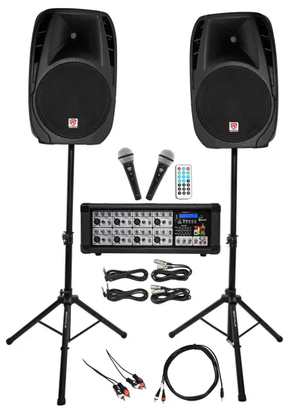 Rockville Dual 15" Android/iphone/ipad/Laptop/TV Youtube Karaoke Machine/System