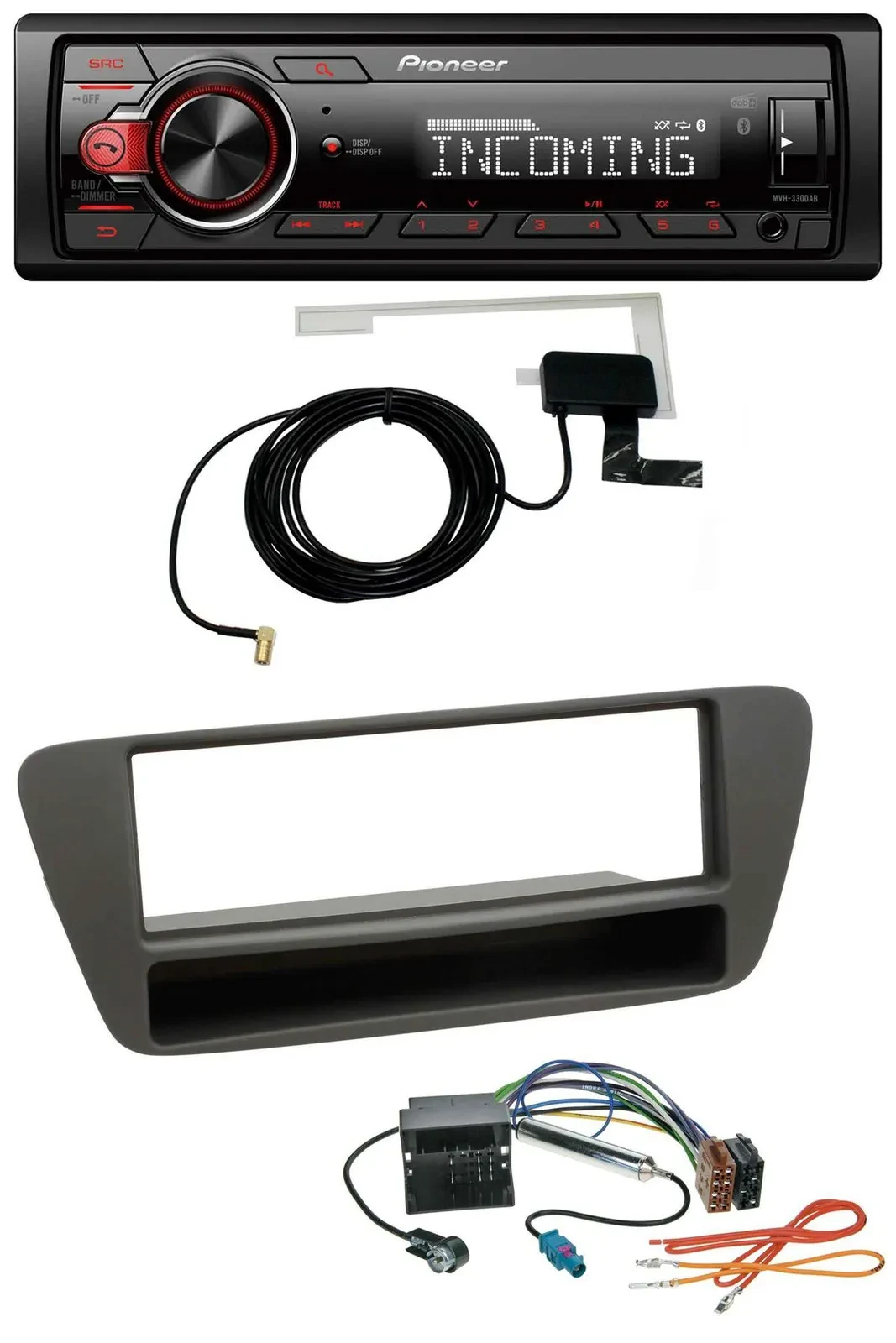 Pioneer USB MP3 DAB Bluetooth Autoradio für Audi Q3 (8U, 2011-2018)