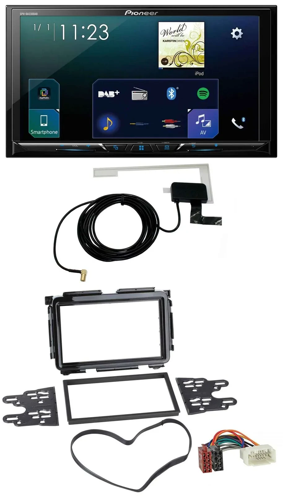 Pioneer 2DIN DAB USB MP3 Bluetooth Autoradio für Honda HR-V (RU, ab 2015)