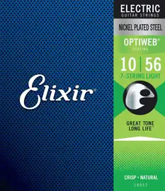 Струны для 7-струнной электрогитары Elixir 19057 Optiweb 10-56