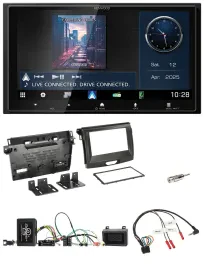 Kenwood Bluetooth 2DIN USB DAB Lenkrad Autoradio für Ford Ranger 2AB ab 04/2015