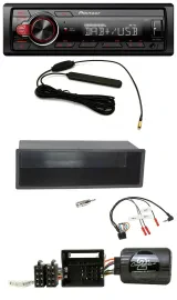 Pioneer MP3 DAB 1DIN Lenkrad USB Autoradio für Citroen C2 2006-2010 C3 2006-2014