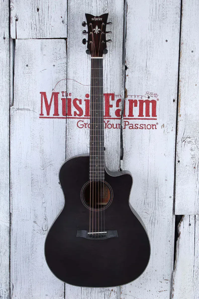 Электроакустическая гитара Schecter Orleans Studio Satin See Thru Black