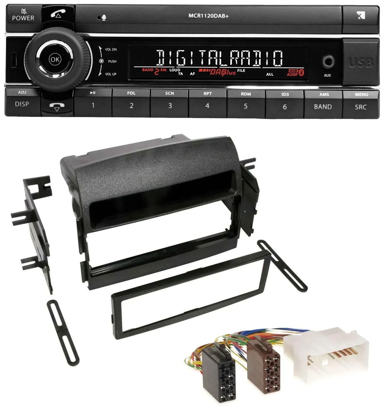 Kienzle Bluetooth MP3 USB DAB Autoradio für Hyundai Sonata (NF, 2005-2008)