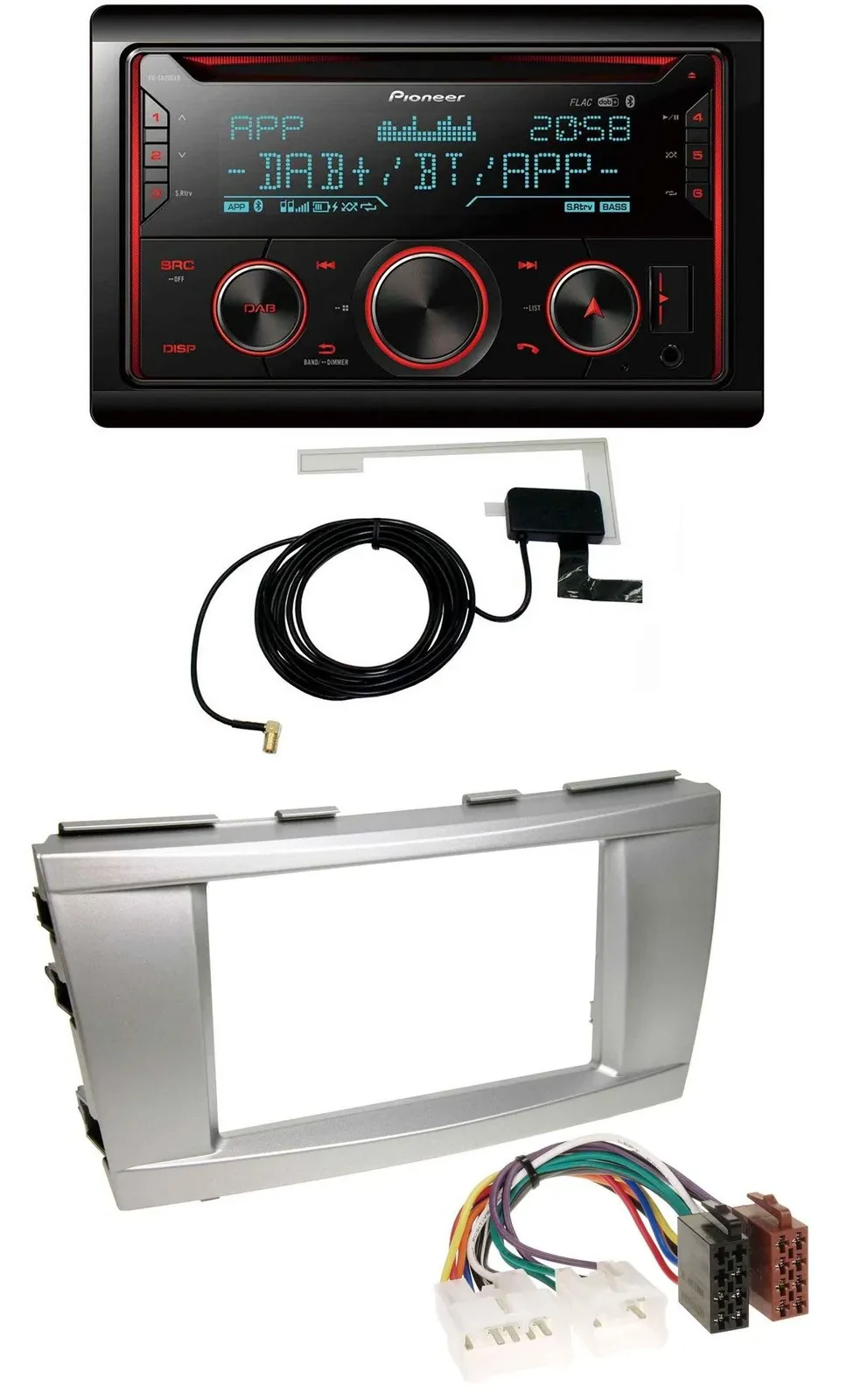 Pioneer 2DIN MP3 DAB USB CD Bluetooth Autoradio für Toyota Camry (2006-2011)