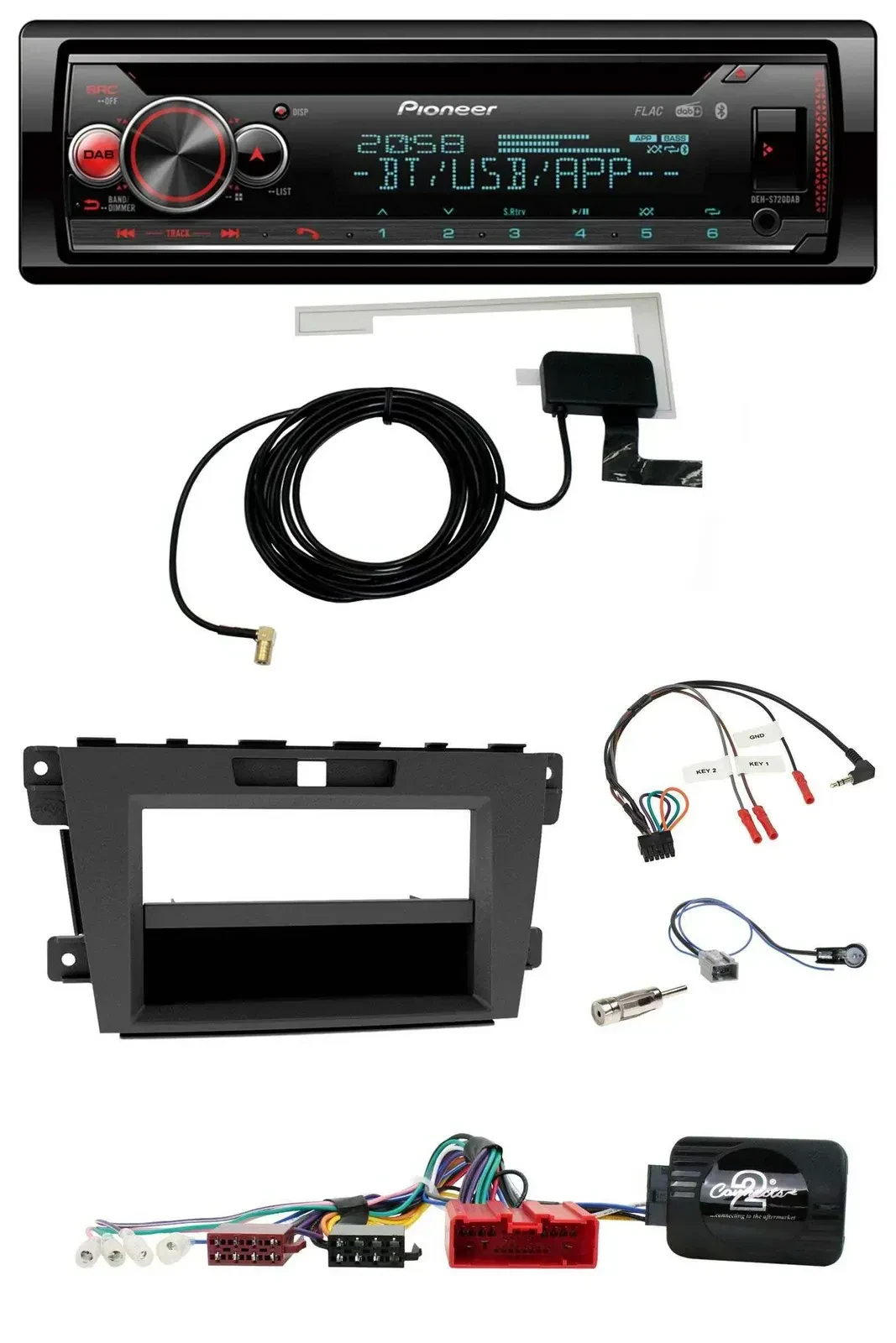 Автомагнитола для Mazda CX-7 2009–2013 Pioneer CD, DAB, USB, Bluetooth
