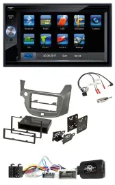 Автомагнитола для Honda Jazz Blaupunkt 2DIN Bluetooth, SD, USB, TMC, поддержка управления с руля