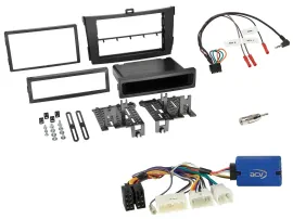 Radioset Lenkradadapter Doppel DIN Autoradio für Toyota Corolla 2009-2013 schwar