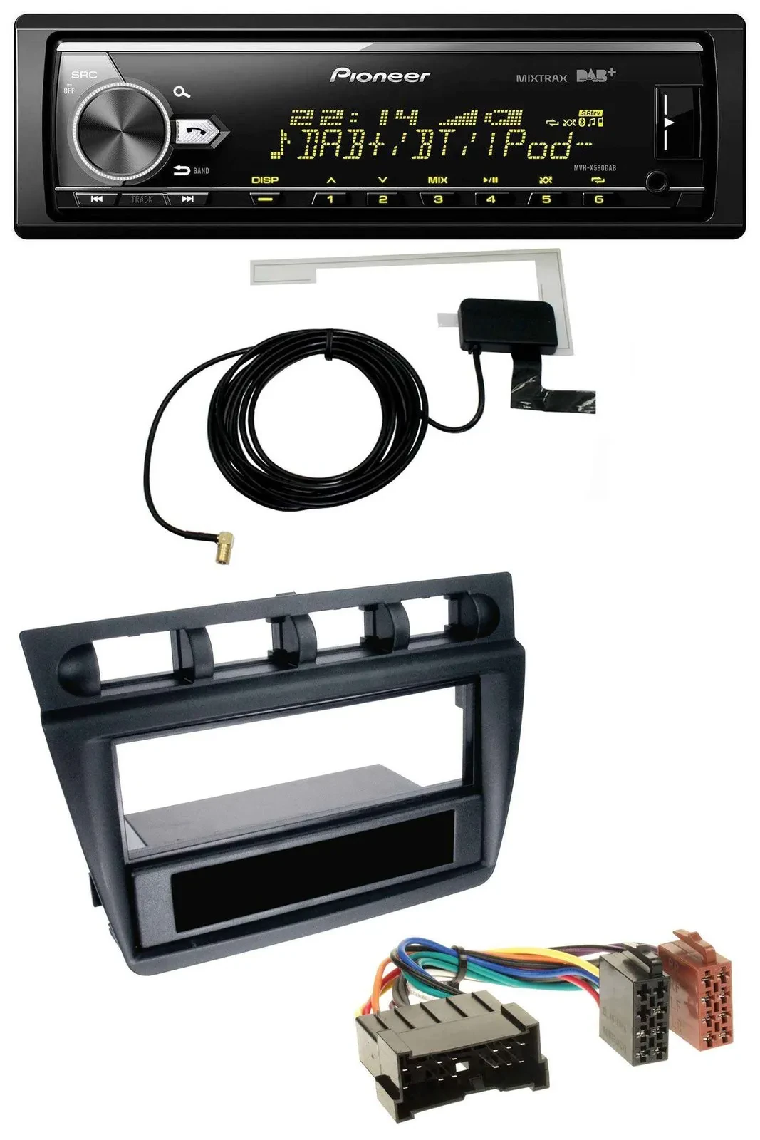 Автомагнитола Pioneer для Kia Picanto (с 2006) Bluetooth, DAB, USB, MP3, черная