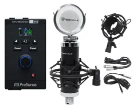 Presonus Revelator io44 USB Audio Recording Interface Mixer/Effects+Microphone