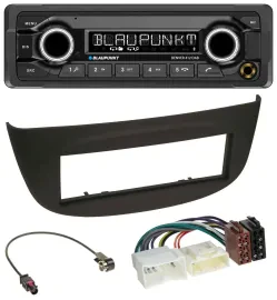 Blaupunkt Bluetooth DAB MP3 USB Autoradio für Renault Twingo ab 2012 schwarz